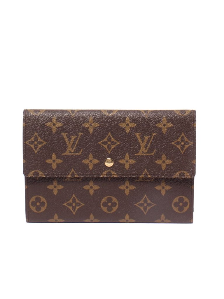Louis Vuitton Wallet Trifold Passport Case Pochette Monogram
